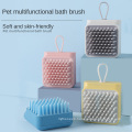 Washable Dog Cat Grooming Shedding Massage Bath Brush Soft Silicone Pet Bath Brush